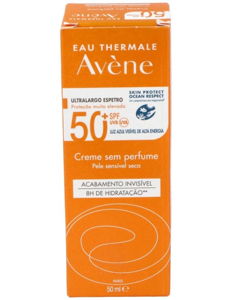 Avène Solar Crema Spf 50+ Sin Perfume, 50 Ml