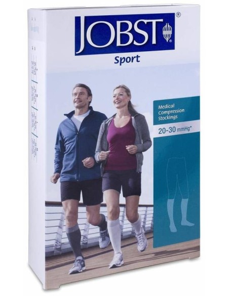 Jobst Sport Ccl1 Calcetín Compresión Ligera Negro/Gris Talla Xl, 1 Par
