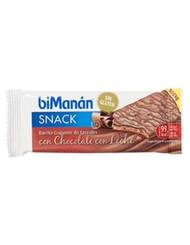 Bimanán Bekomplett Sin Gluten Crujiente De Cereales Chocolate Leche, 20 Unidades