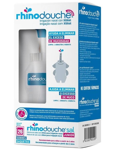 Pack Rhinodouche Junior Irrigador Nasal + Rhinodouche Sal Junior