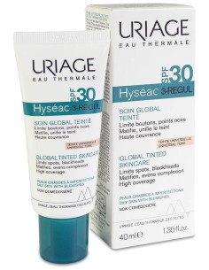 Uriage Hyséac 3-Regul Crema Con Color Spf 30+, 40 Ml