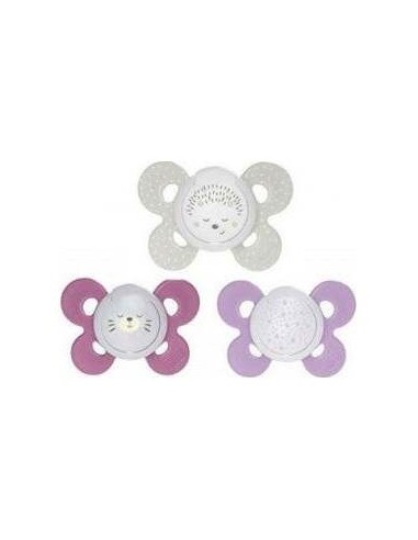 Chicco Physio Comfort Chupete De Silicona De 16-36 Meses Tonos Rosas, 2 Unidades