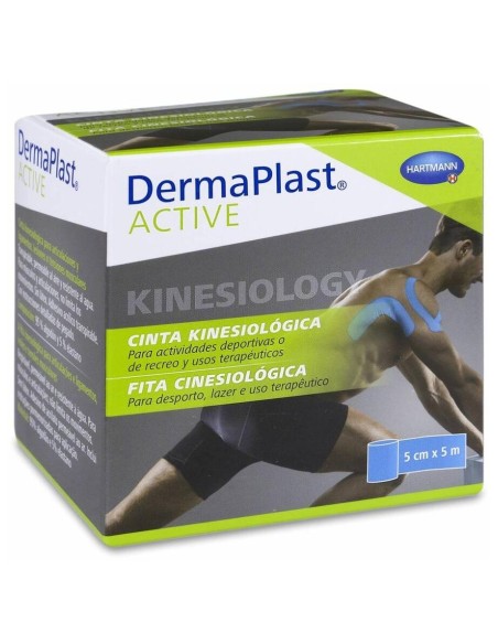 Dermaplast Active Cinta Kinesiológica Azul 5 M, 1 Ud