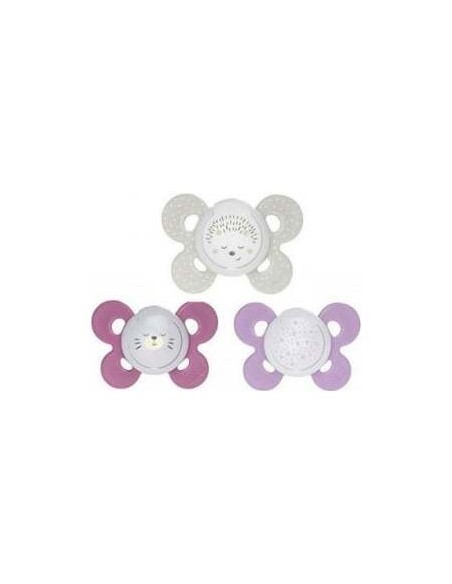 Chicco Physio Comfort Chupete De Silicona De 16-36 Meses Tonos Rosas, 2 Unidades