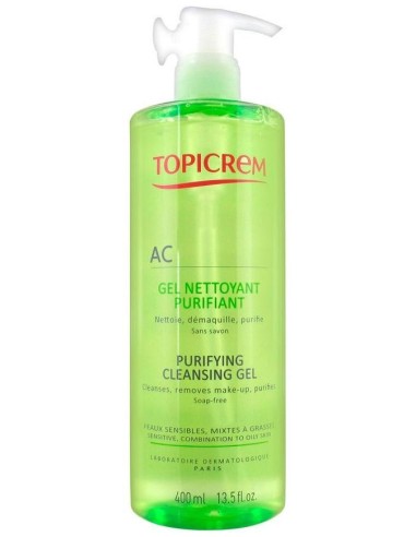 Topicrem Ac Gel Limpiador Purificante 400 Ml