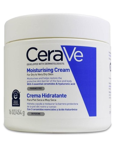 Cerave Crema Hidratante Piel Seca, 454 G
