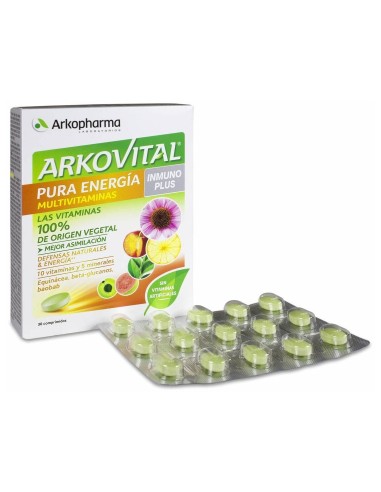 Arkopharma Arkovital Pura Energía Inmunoplus, 30 Comprimidos