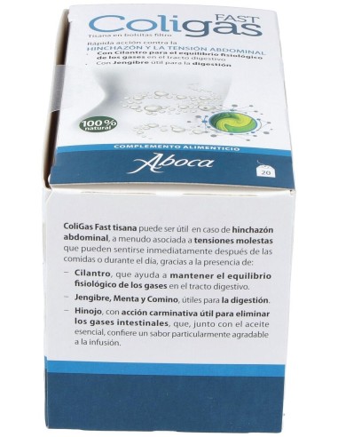 Coligas Fast 20 Bolsitas Filtro Aboca