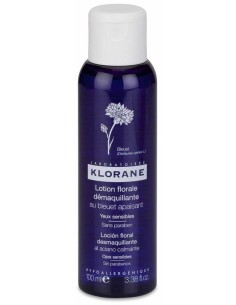 Klorane Loción Floral Desmaquillante De Ojos Sensibles Al Aciano, 100 Ml