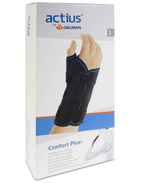 Orliman Actius Muñequera Con Férulas Palmar/Pulgar Izquierda Ace504I Talla 1, 1 Unidad