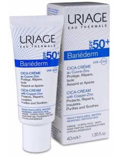 Uriage Bariéderm Cica-Crema Spf 50+, 40 Ml