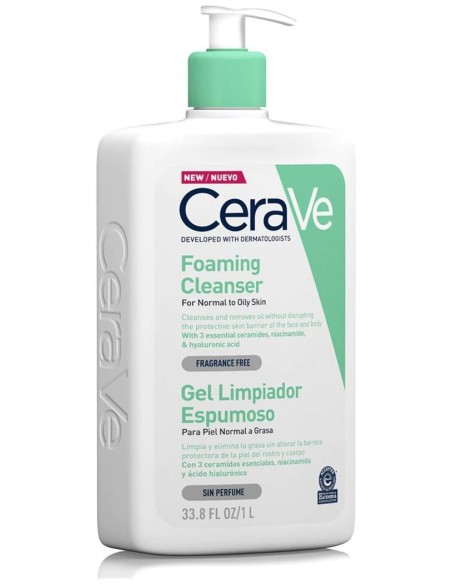 Cerave Gel Limpiador Espumoso, 1 L