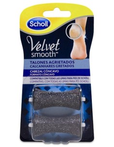 Scholl Velvet Smooth Talones Agrietados Limas De Recambio 2Uds