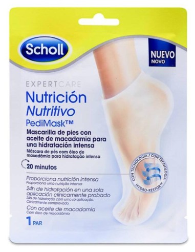 Scholl Mascarilla Nutritiva De Pies, 1 Par