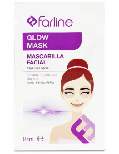 Farline Glow Mask Mascarilla Facial, 10 Uds X 8 Ml