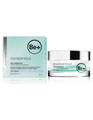 Be+ Energifique Gel Crema Antiarrugas Matificante, 50 Ml