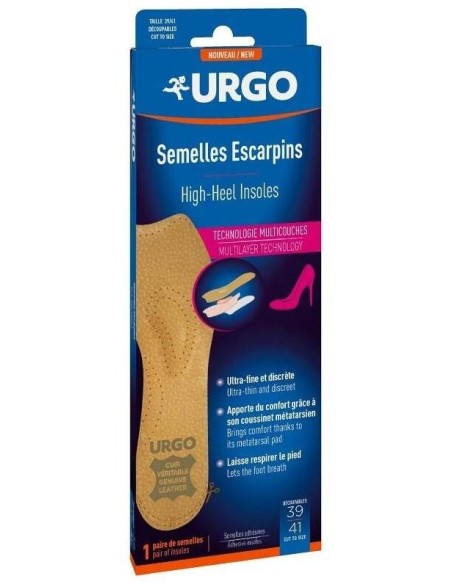 Urgo Plantillas Tacón Talla 39 Al 41, 1 Par