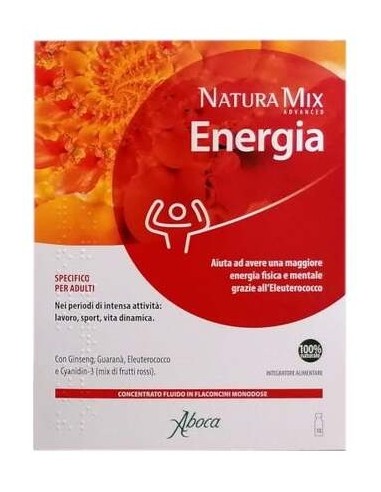 Aboca Natura Mix Advanced Energía Fluido Concentrado 10 Viales