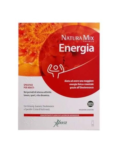 Aboca Natura Mix Advanced Energía Fluido Concentrado 10 Viales