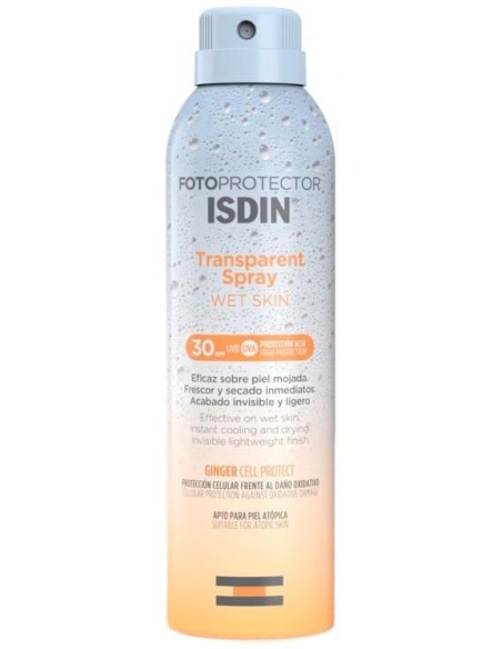 Isdin Fotoprotector Transparent Spray Wet Skin Spf 30, 250 Ml