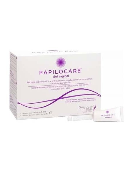 Papilocare Gel Vaginal 5 Ml, 21 Cánulas