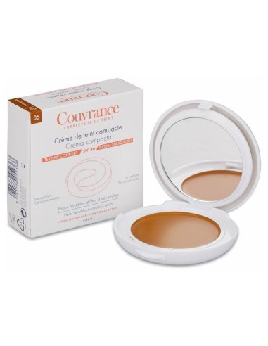 Avène Couvrance Crema Compacta Spf 30 Color Bronceado, 10 G