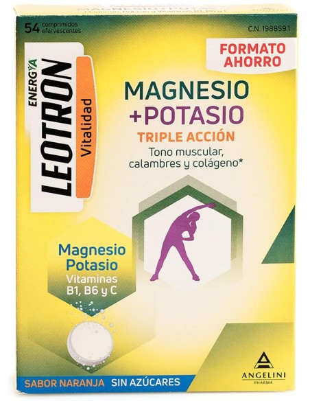 Leotron Magnesio + Potasio, 54 Comprimidos