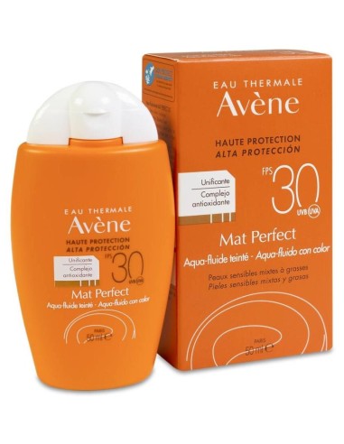 Avène Mat Perfect Aqua Fluido Con Color Spf30 50Ml