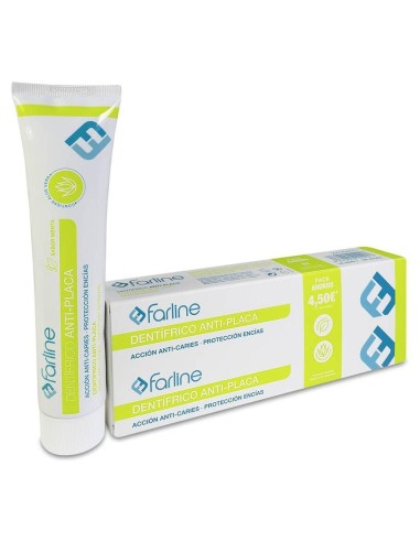 Duplo Farline Dentífrico Antiplaca Menta Y Aloe Vera, 125 Ml