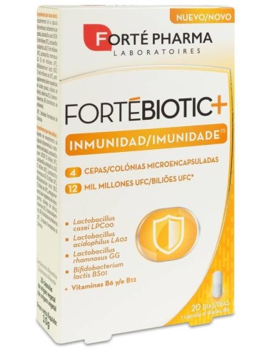 Forté Pharma Fortébiotic+ Inmunidad, 20 Cápsulas