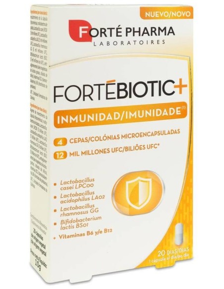 Forté Pharma Fortébiotic+ Inmunidad, 20 Cápsulas