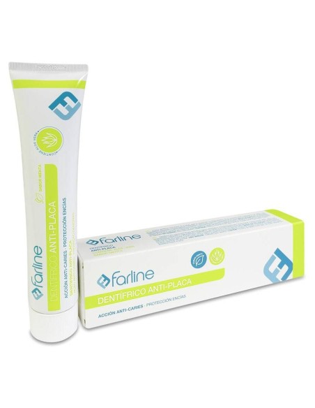 Farline Dentífrico Antiplaca Menta Y Aloe Vera, 125 Ml