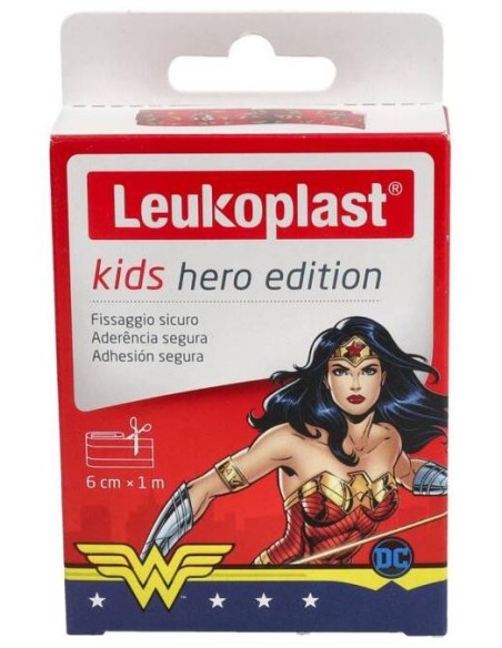 Leukoplast Kids Hero Mujer Maravilla 6Cmx1M