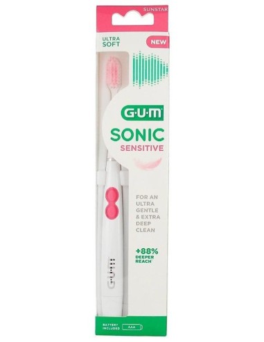 Sunstar Cepillo Gum Sonic Sensitive, 1 Unidad