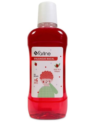 Farline Junior Enjuague Bucal Infantil Fresa 500Ml