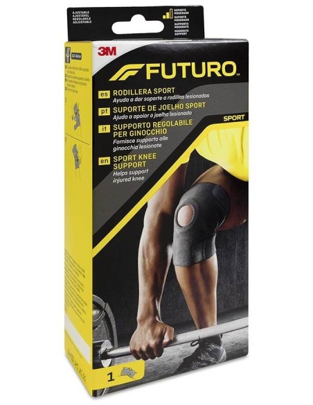 3M Futuro Rodillera Sport Neopreno Ajustable Talla Única, 1 Unidad