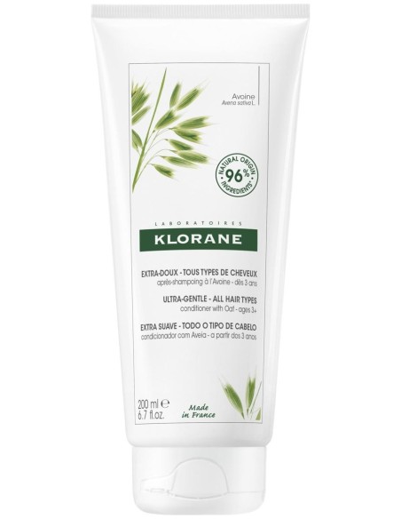Klorane Bálsamo Acondicionador A La Leche De Avena, 200 Ml