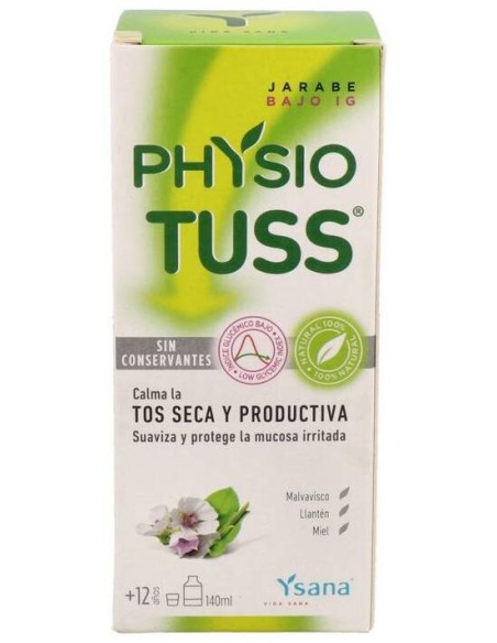 Ysana Physio Tuss Jarabe Bajo Índice Glucémico 140Ml