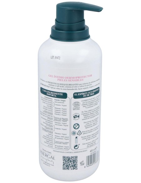 Dr Tree Gel Íntimo Dermoprotector Hipoalergénico Sensible 400Ml