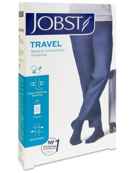 Jobst Calcetín Travel Negro Talla 3, 1 Par