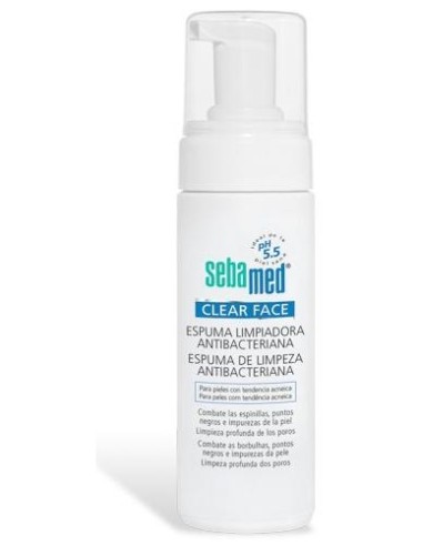 Sebamed Clear Face Espuma Limpiadora Antibacteriana, 150 Ml