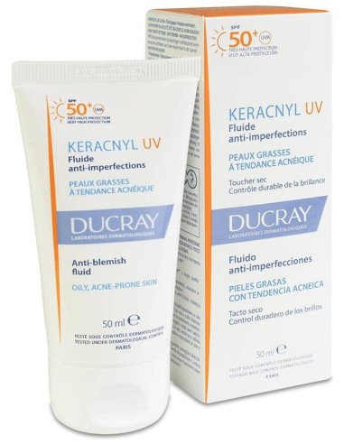Ducray Keracnyl Uv Fluido Anti- Imperfecciones Spf 50+ Uva 1 Envase 50Ml