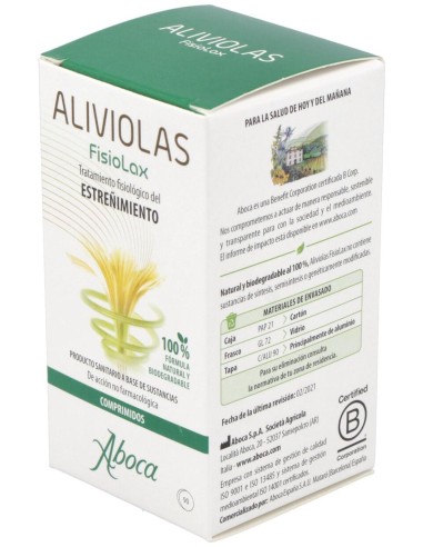 Aboca Aliviolas Fisiolax, 90 Comprimidos