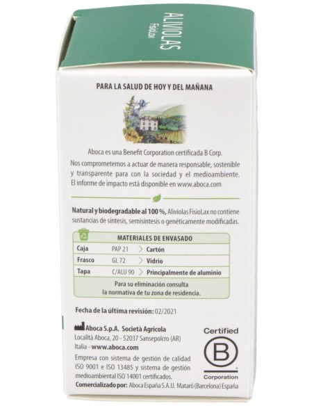 Aboca Aliviolas Fisiolax, 90 Comprimidos