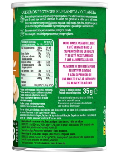 Gerber Organic Puff Snacks De Cereales Y Plátano, 35 Gr