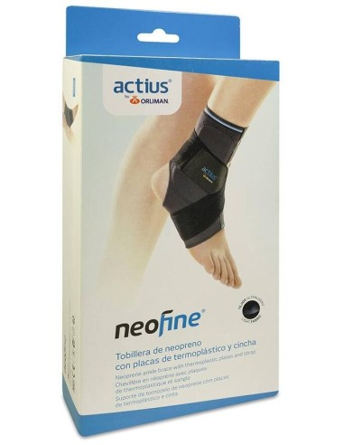 Actius Tobillera De Neopreno Con Placas De Termoplástico Y Cincha Neofine Acn903 Talla 5, 1 Unidad