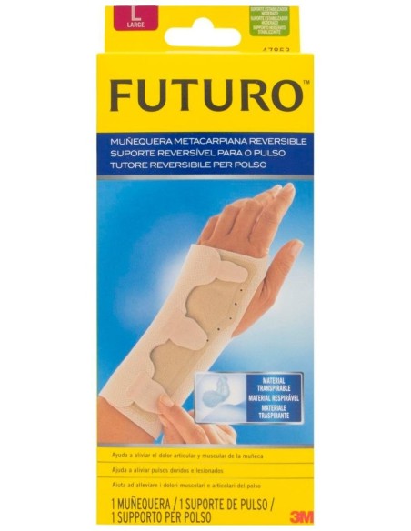 Futuro Muñequera Con Férula Reversible Metacarpiana Talla L, 1 Ud