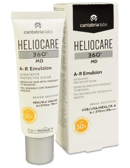Heliocare 360 Md Ar Emulsión Solar Piel Sensible Con Tendencia A Rojeces Spf50+, 50 Ml