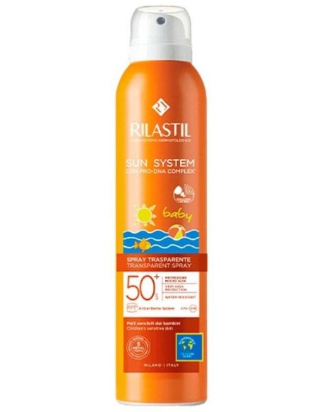 Rilastil Sun System Baby Spray Vaporizador Transparente Spf50+, 200 Ml