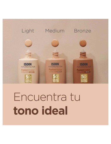 Isdin Fotoprotector Fusion Water Color Light Spf 50, 50 Ml